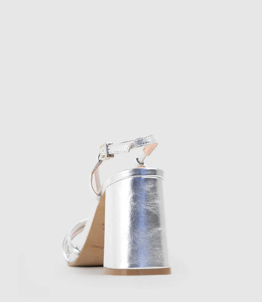 KYA85 Tubed Knot Sandal in Silver