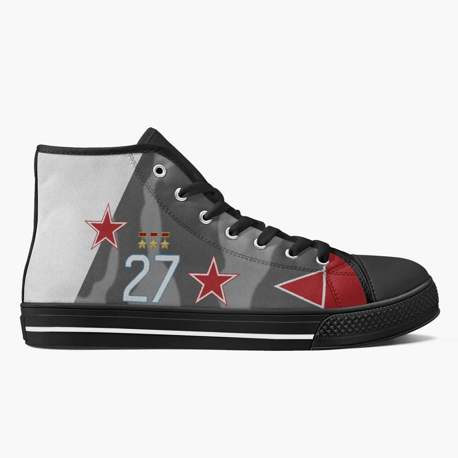 La-7 "White 27" High Top Canvas Shoes