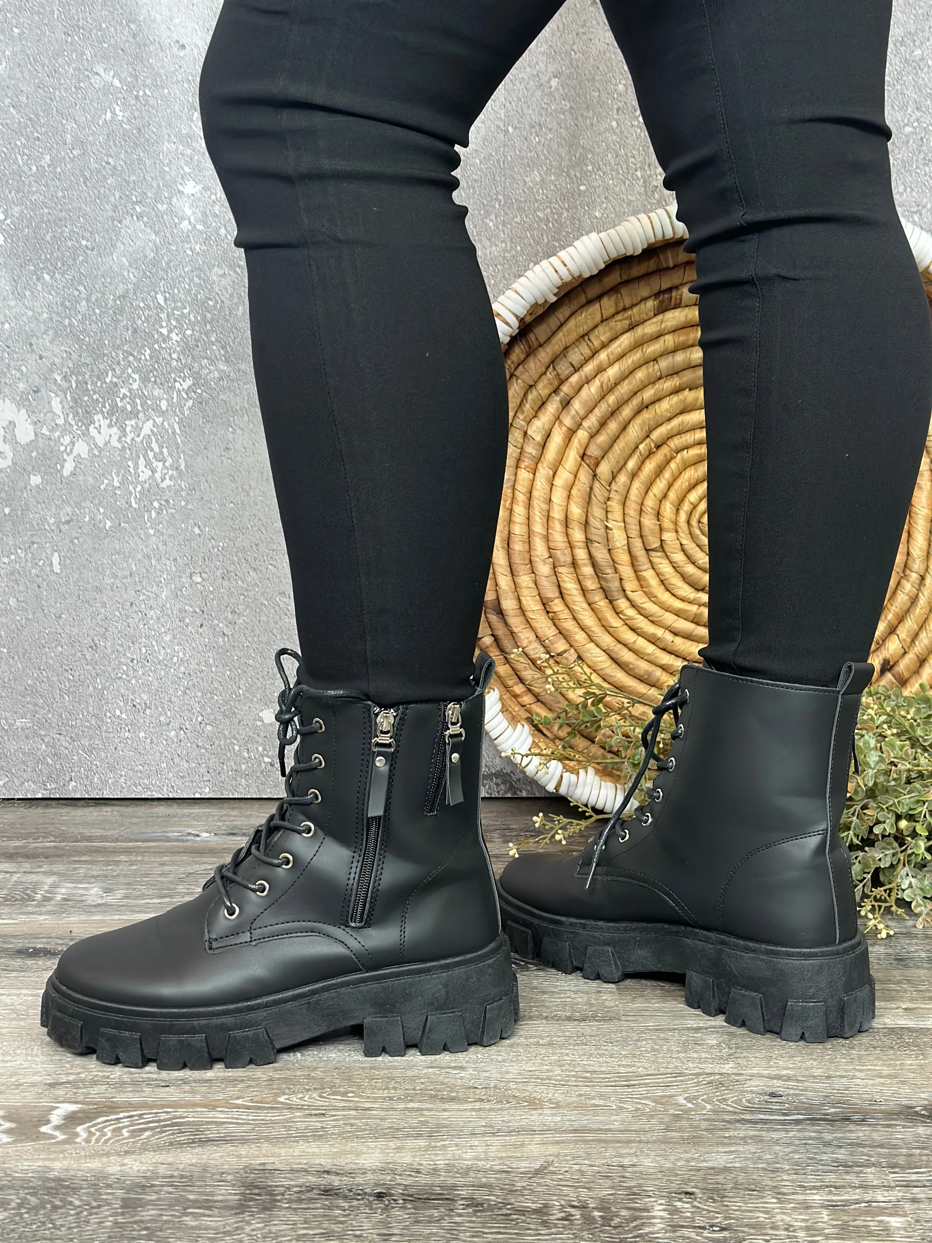 Lace Up Military Boot (FINAL SALE)