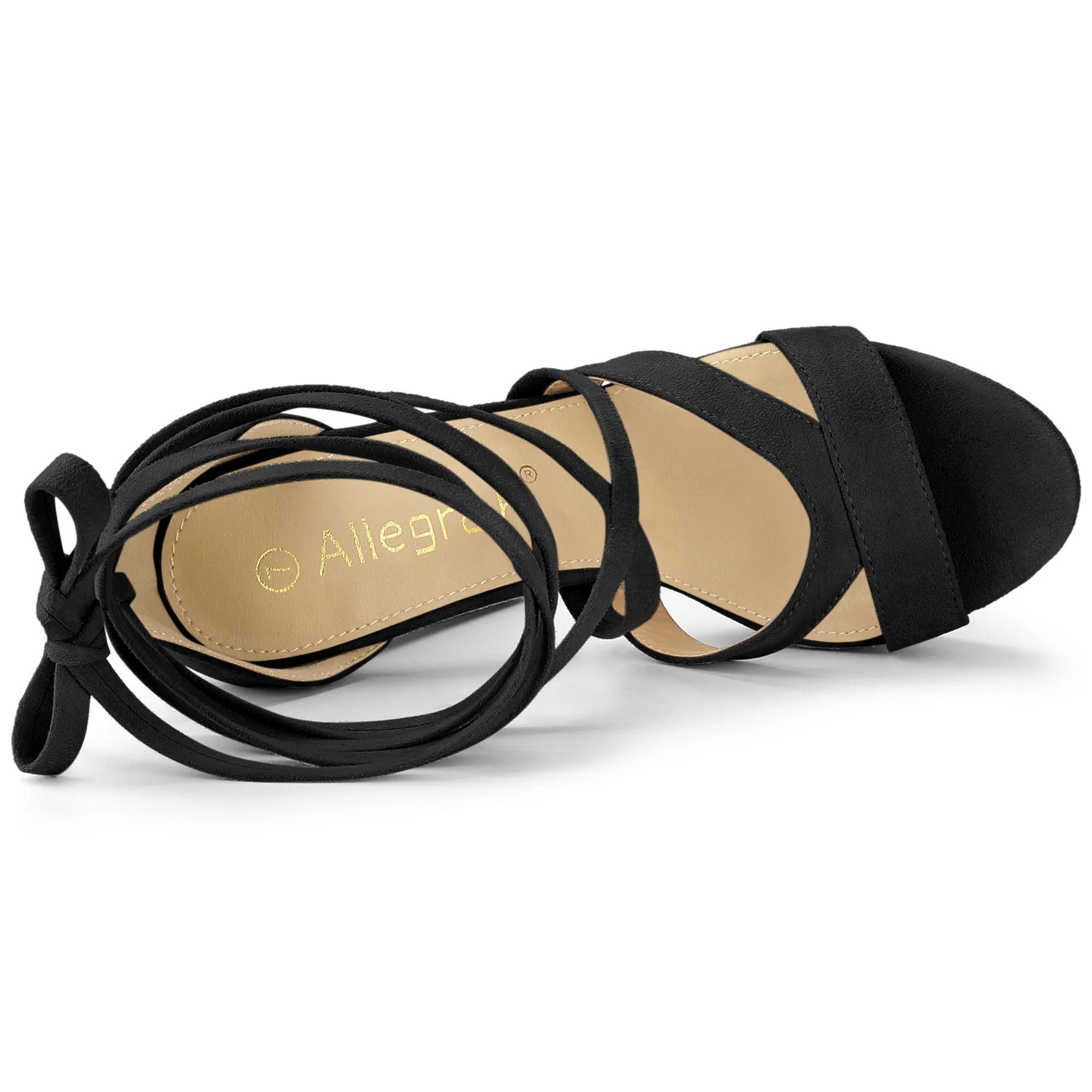 Lace Up Platform Chunky High Heel Sandals