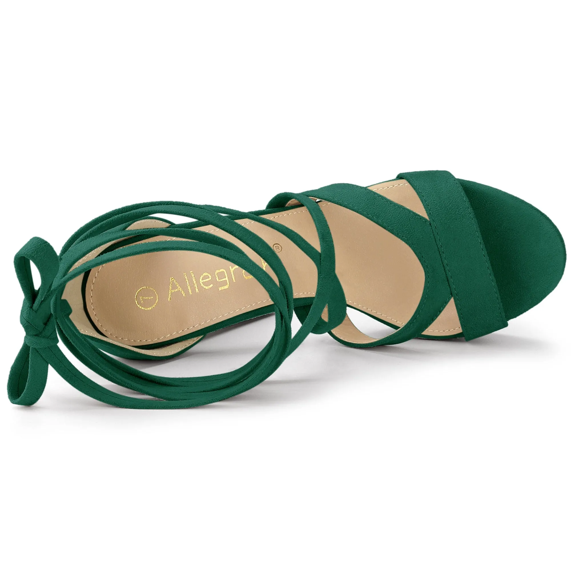 Lace Up Platform Chunky High Heel Sandals