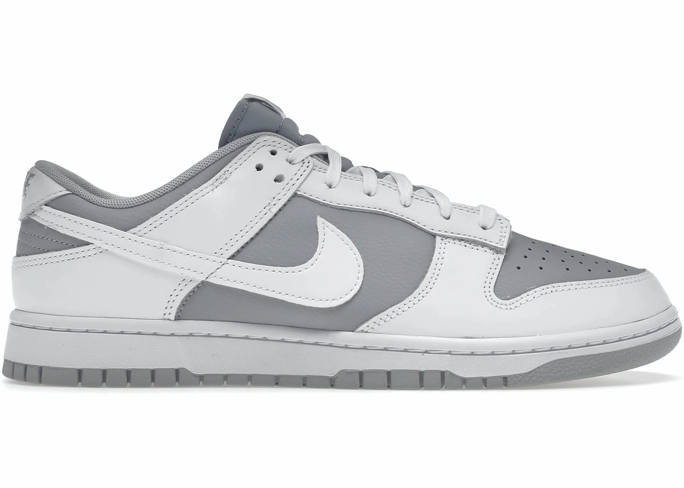 foam - midsole shoes Nike Dunk White Grey