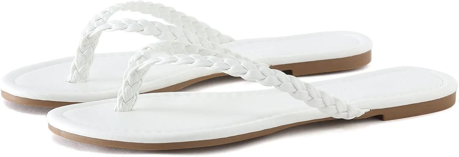 Ladies Shoes Fashion Flat Flip Flops Outdoor Fashion Beach Soft Sole Flip Flops Womens Wedge Sandals Size 9