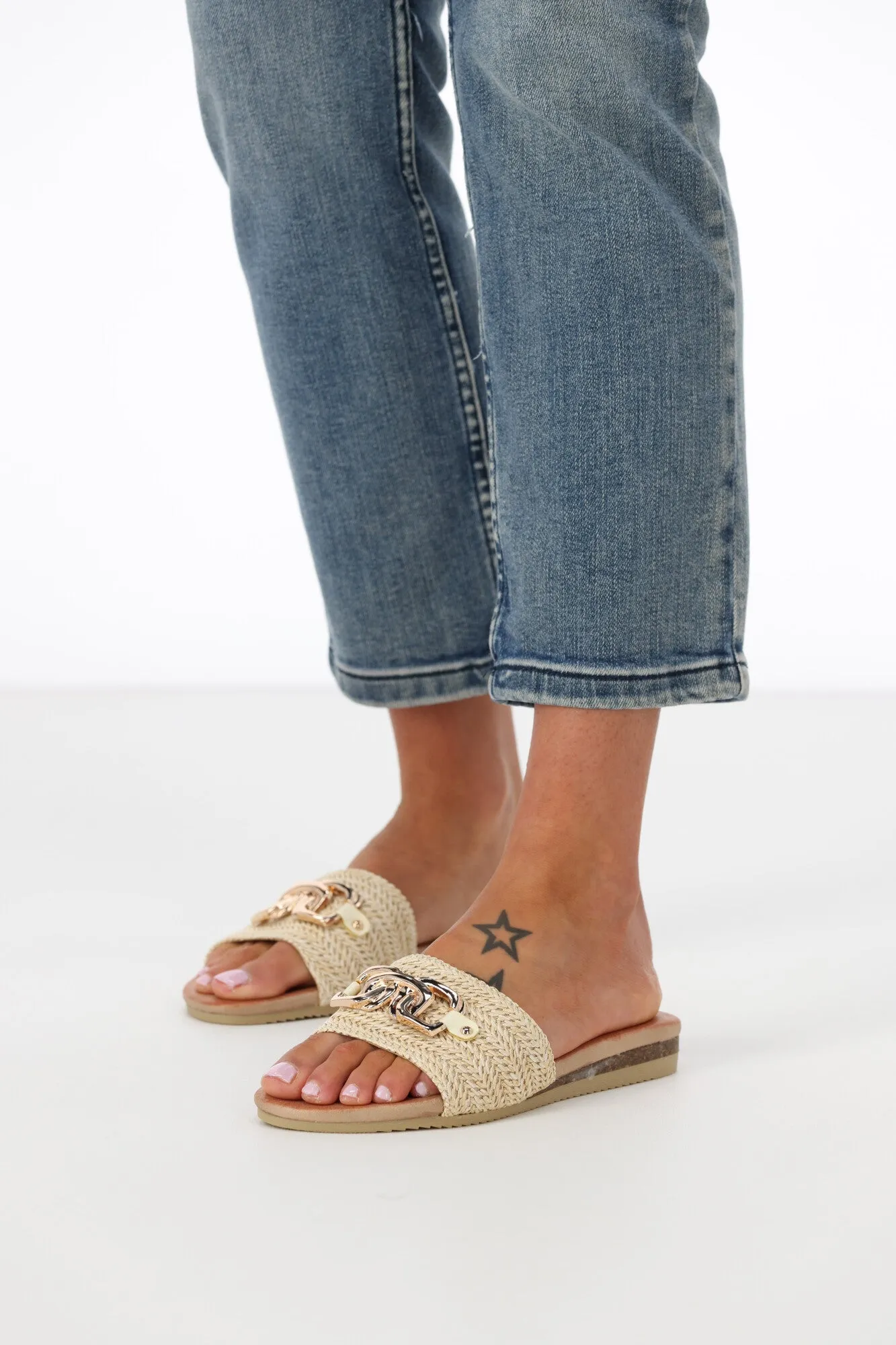 Laguna Quays Karmen Raffia Beige