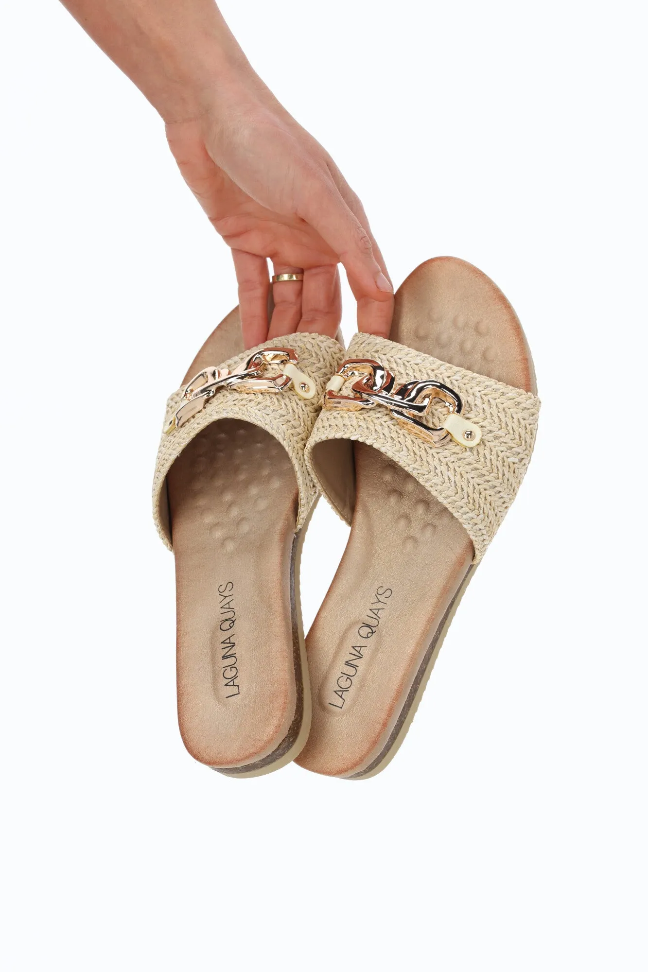 Laguna Quays Karmen Raffia Beige