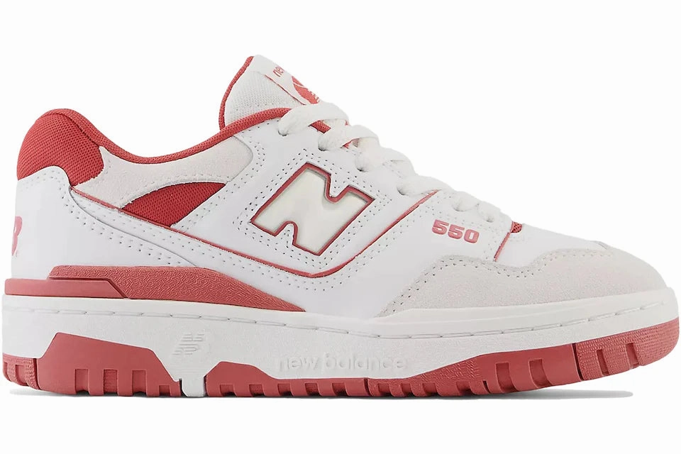 New balance 550 white ash red Hydrophobic Fabric Treatment Outdoor Friendly