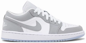 Air Jordan 1 Low 'White Wolf Grey' Ergonomic Lacing System