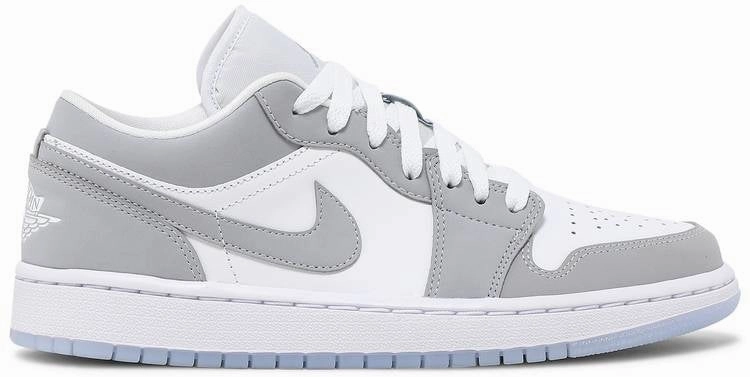 Retro design Air Jordan 1 Low 'White Wolf Grey'
