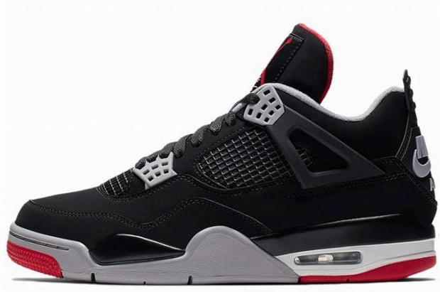 non - energy - return shoes arch - cup running wear Air Jordan Retro 4 'Bred' 2019