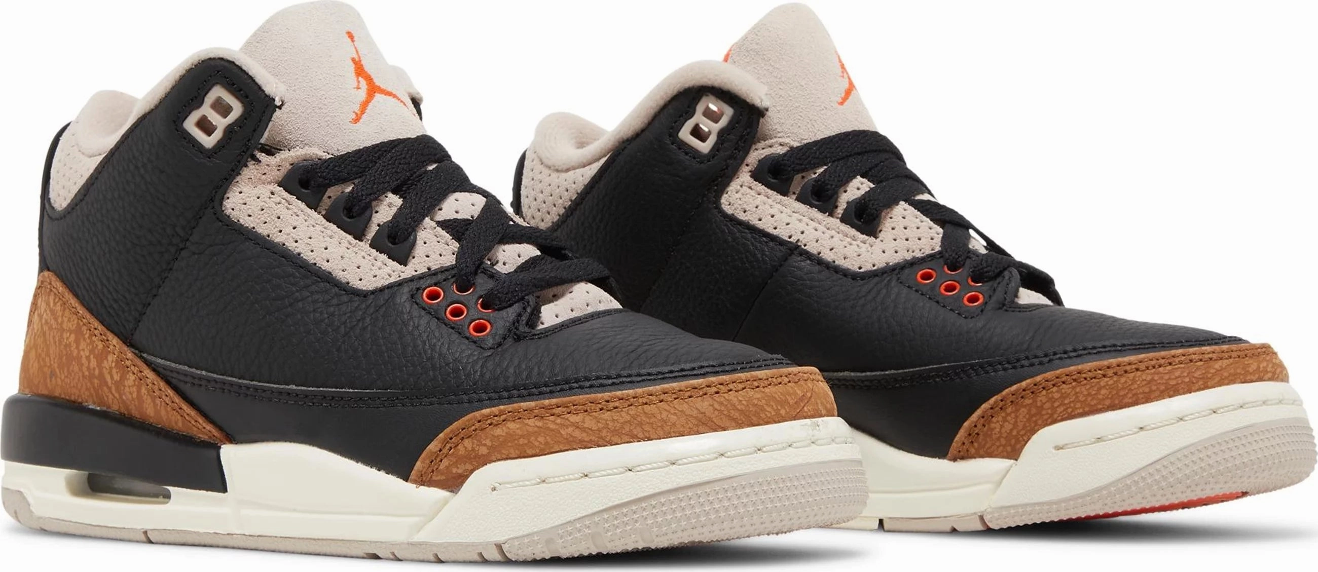 bright - colors shoes toe - bumper Jordan 3 Retro Desert Elephant (GS)