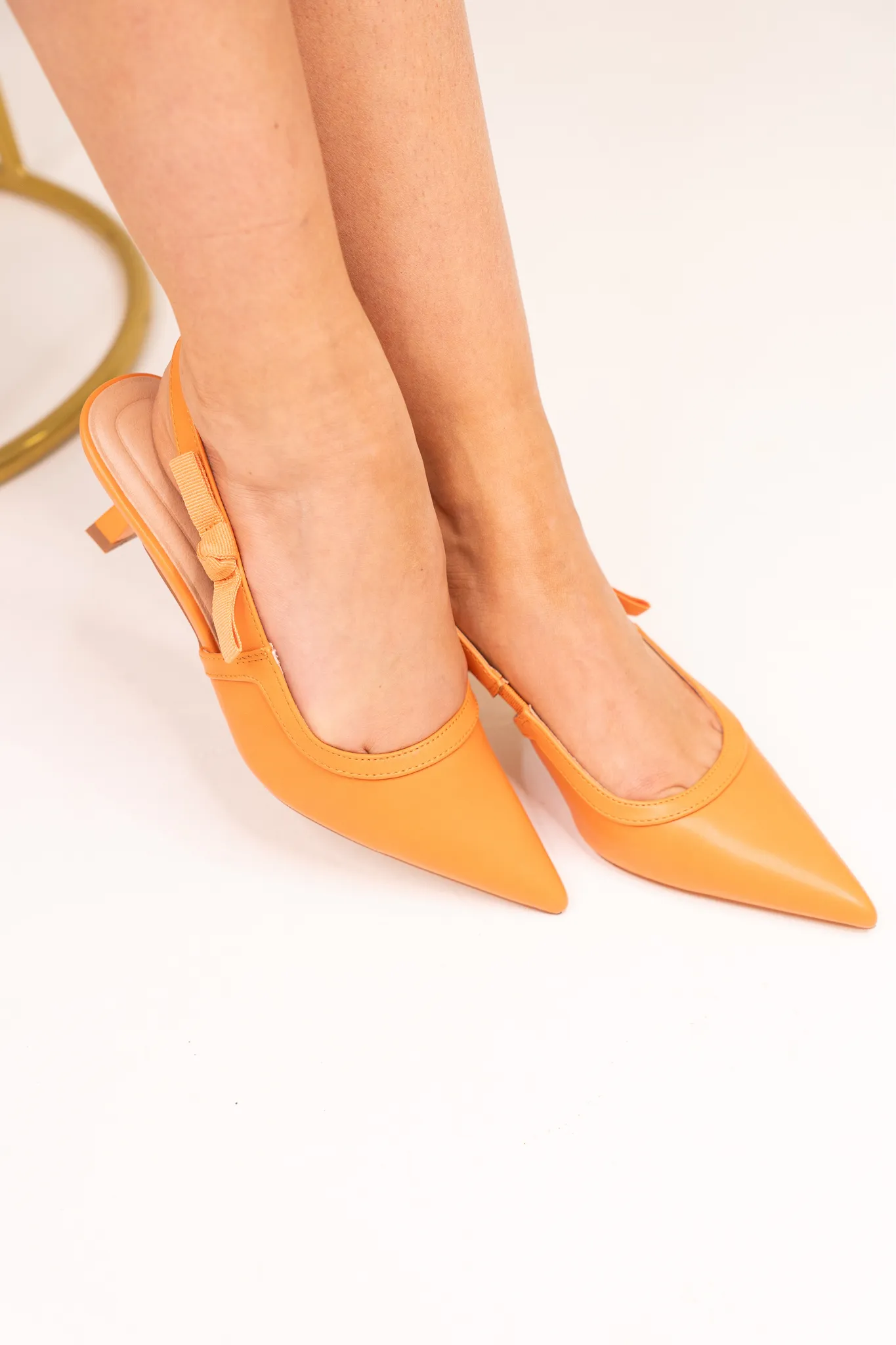Lauren Slingback Heel In Orange