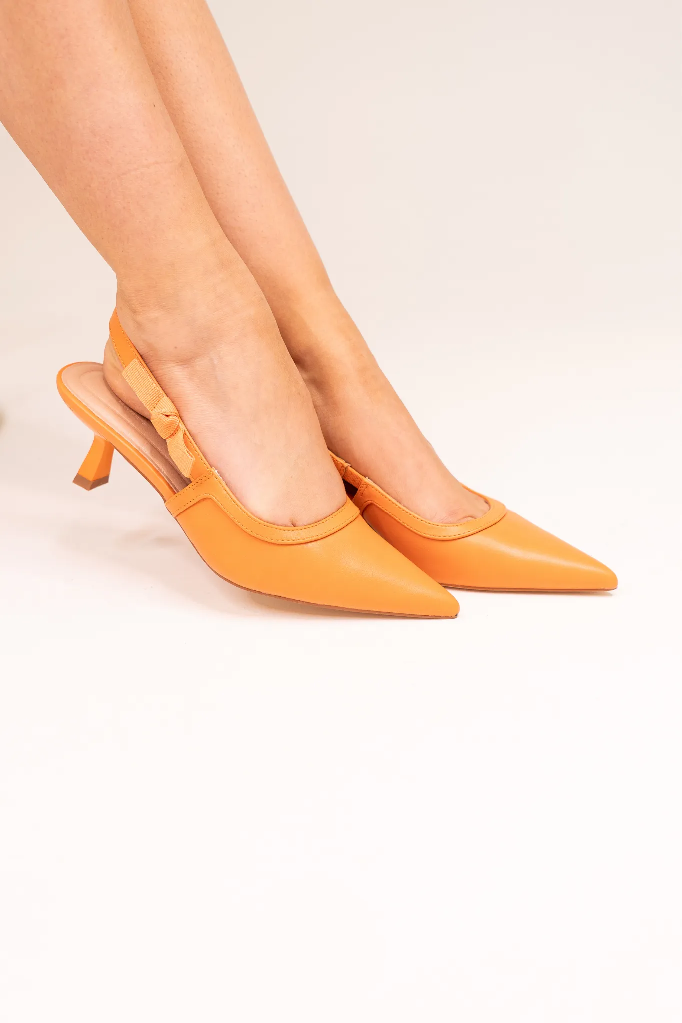 Lauren Slingback Heel In Orange