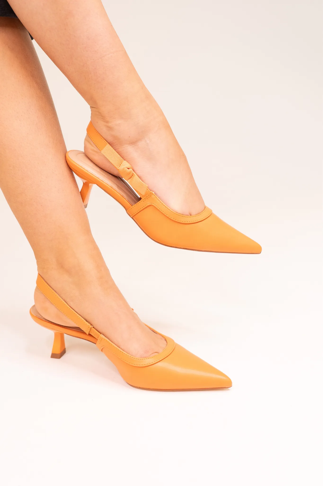 Lauren Slingback Heel In Orange