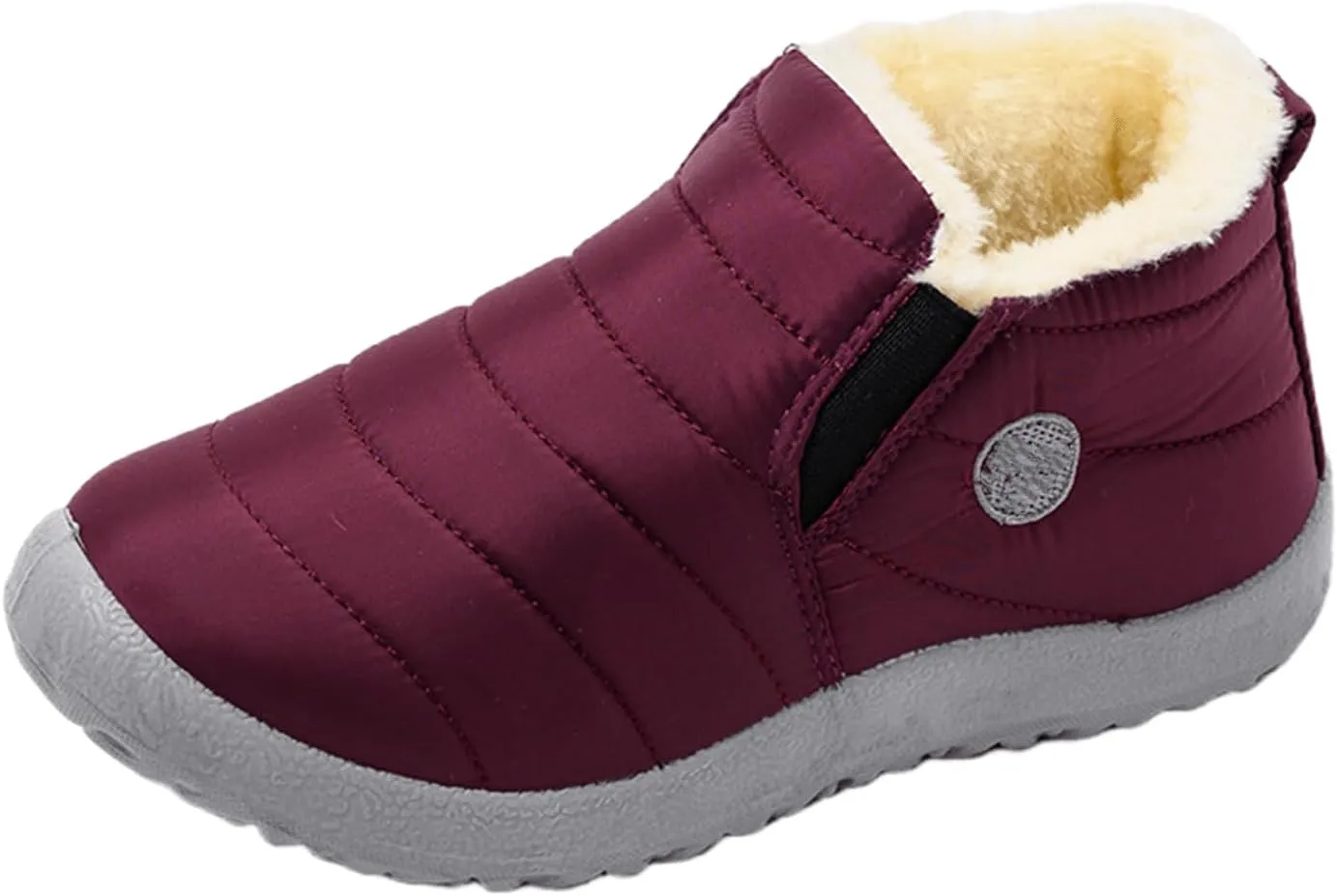 Lausiuoe Snow Boots For Women Waterproof Insulated Wide Width Warm Fur Lined Winter Boots Outdoor Ankle Booties Shoes