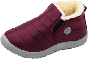Lausiuoe Snow Boots For Women Waterproof Insulated Wide Width Warm Fur Lined Winter Boots Outdoor Ankle Booties Shoes