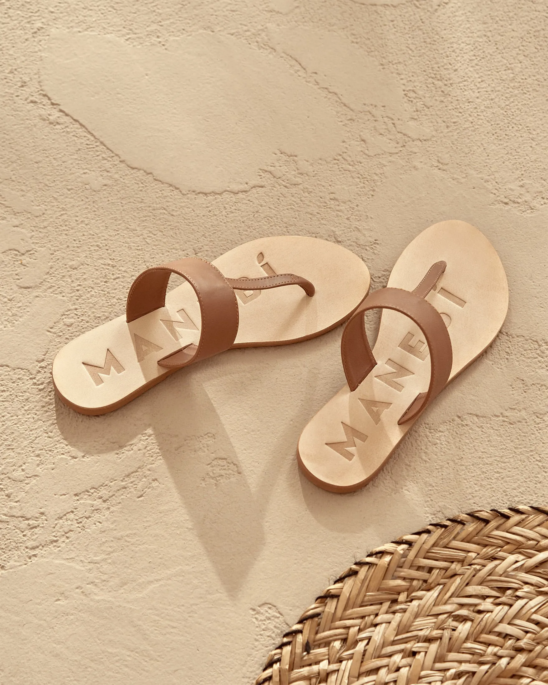 Leather Sandals - V49Y0 - Canyon Tan