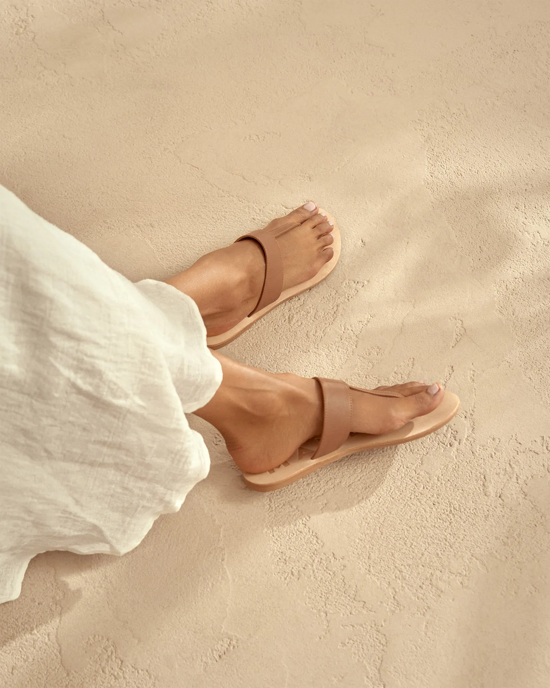 Leather Sandals - V49Y0 - Canyon Tan