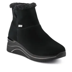 Leather Wedge-Heel Ankle Boots - DRS40509 / 326 366