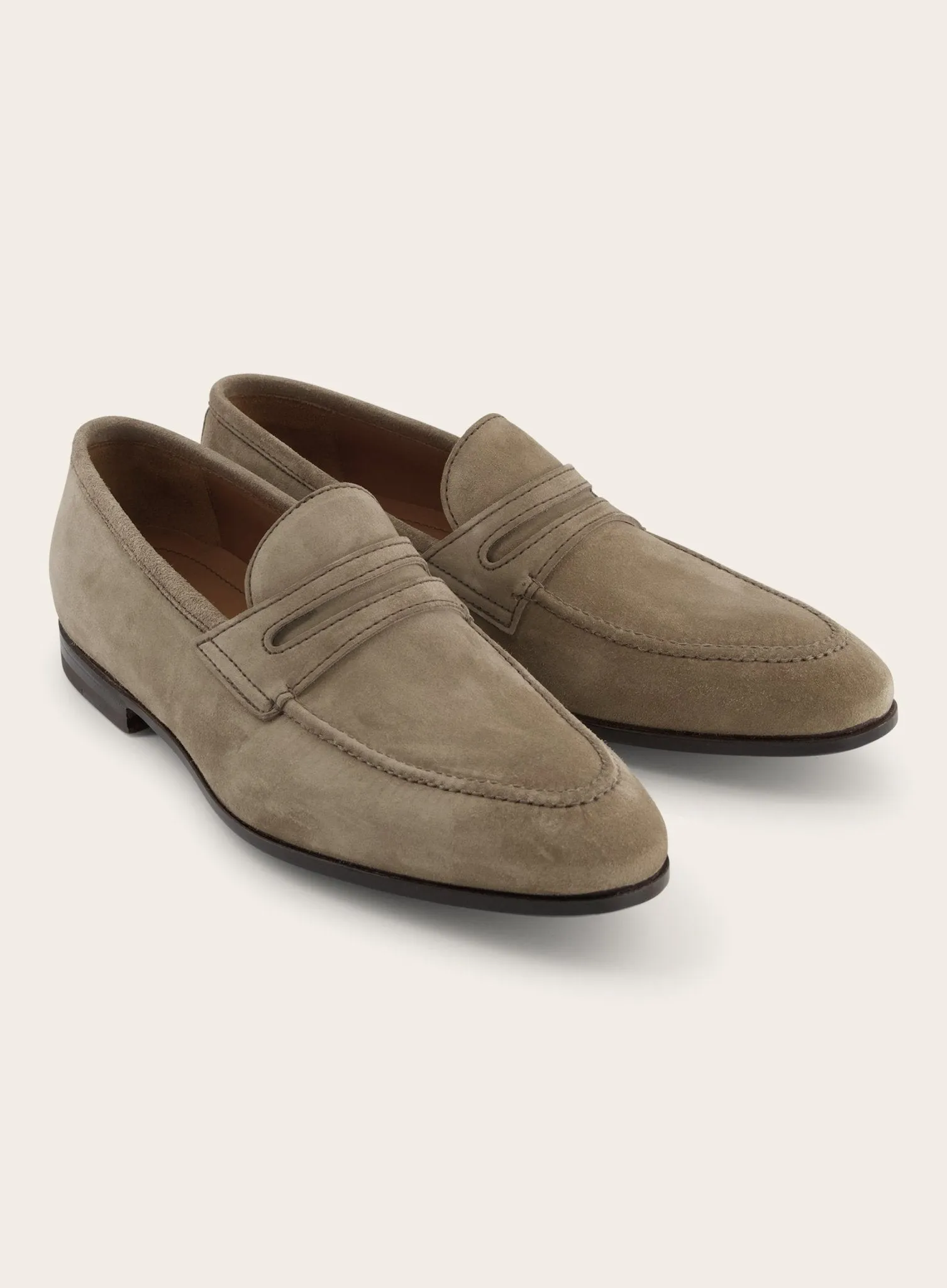 Lederen loafers