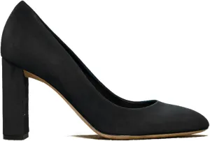 LEHOOR Women Chunky Block High Heel Pumps Shoes Pointed Closed Toe Slip On 3" Heels Dress Sandals Suede Crocodile Patent Leather Work Shoe Office Ladies Formal Dressy Wedding Party Retro 4-11 M US