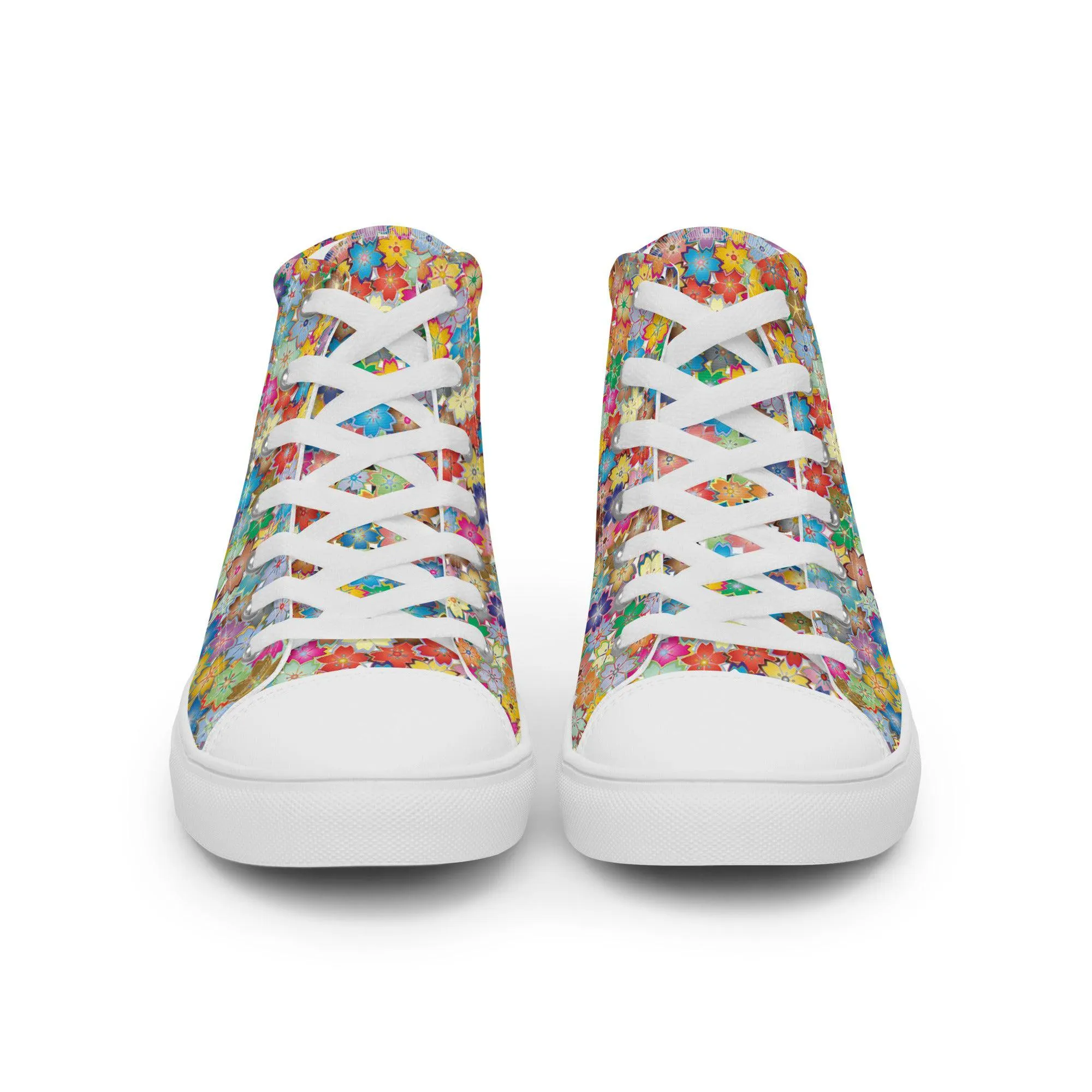 Liberty Flowers high top canvas shoes