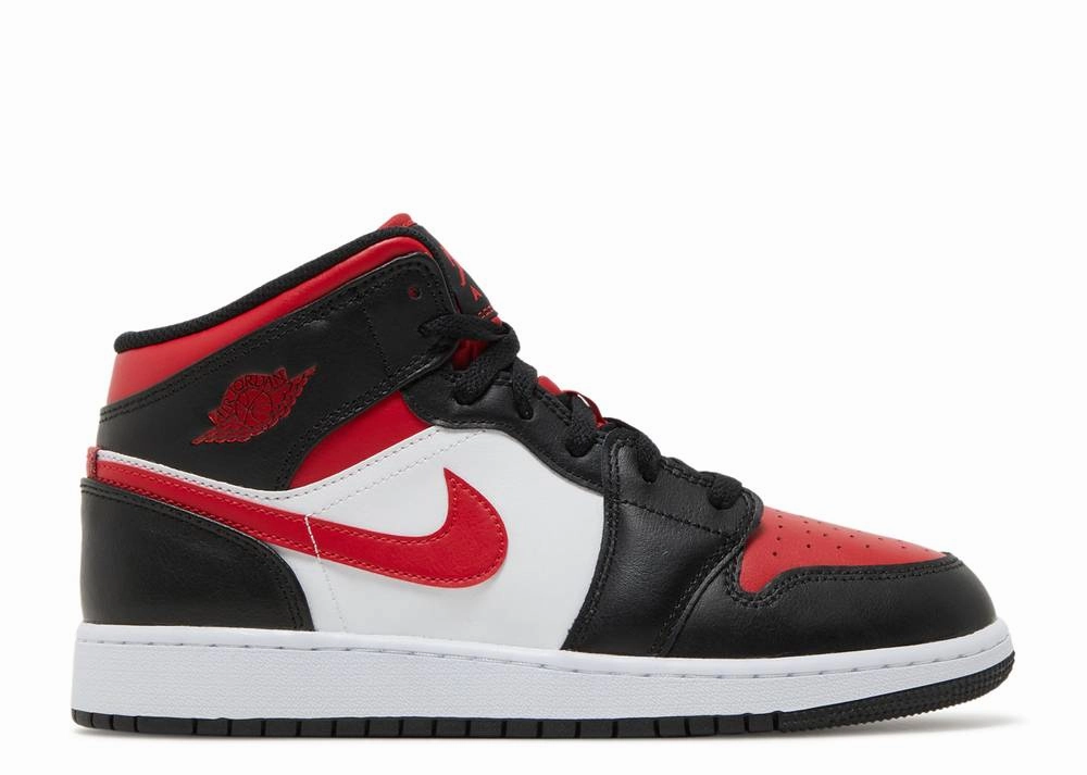 Jordan 1 Mid Black Fire Red (GS) sports events