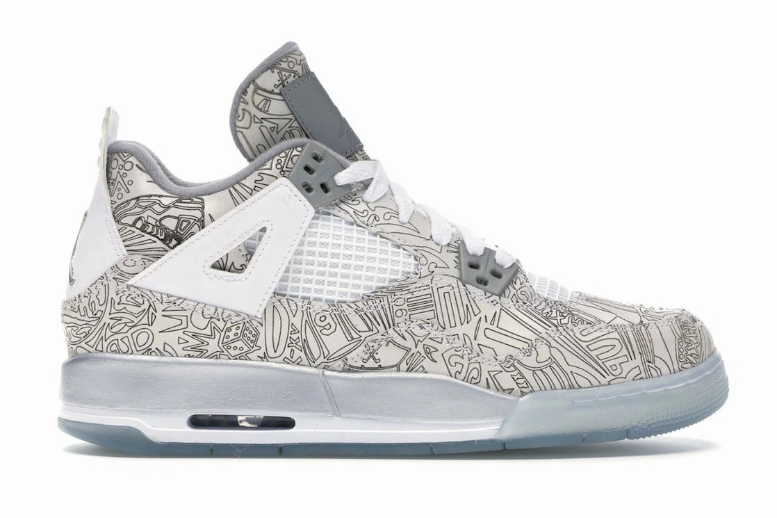 Jordan 4 Retro Laser (GS) plastic - finish - design shoes AirCushioning