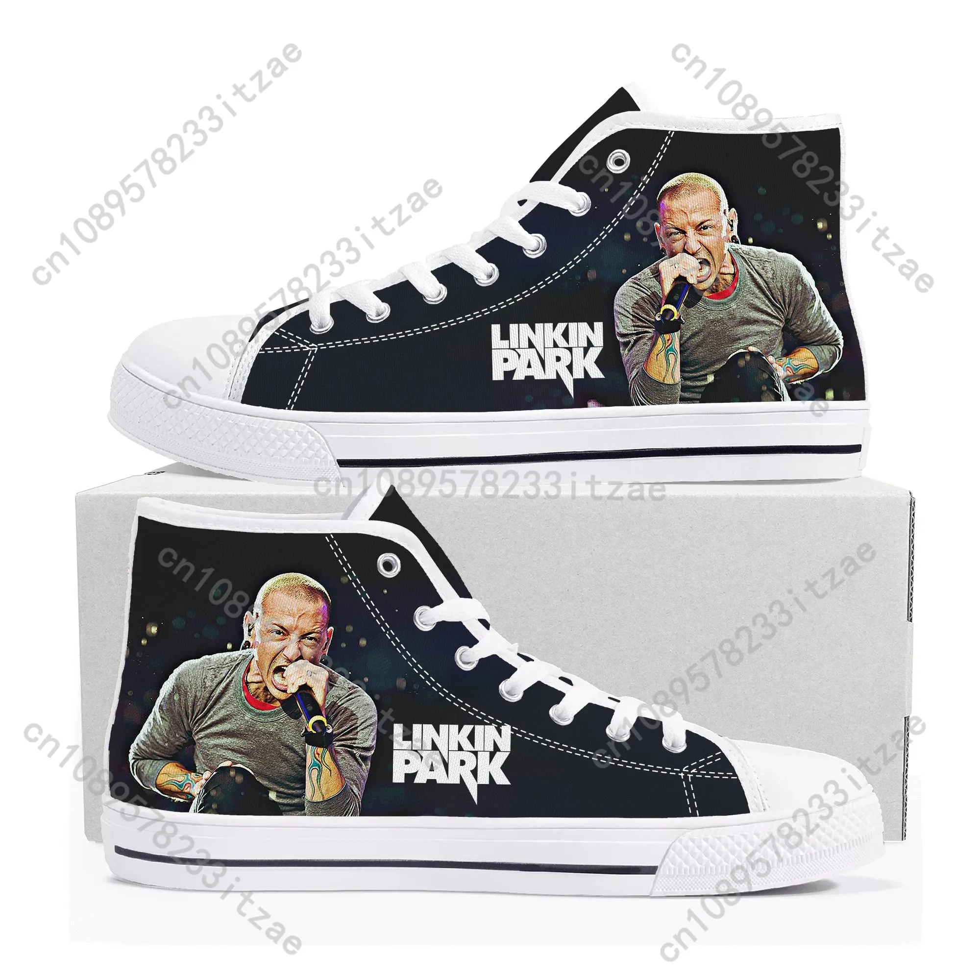 Linkin Park High-Top Canvas Sneakers – Custom Casual Shoes for Men, Women & Teens