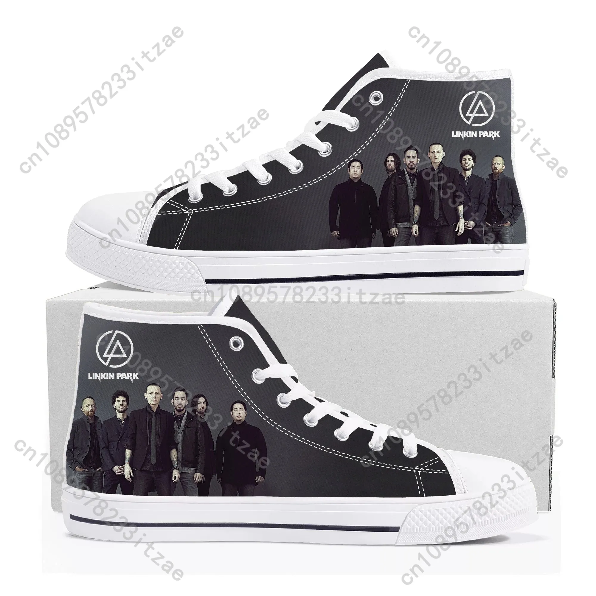 Linkin Park High-Top Canvas Sneakers – Custom Casual Shoes for Men, Women & Teens