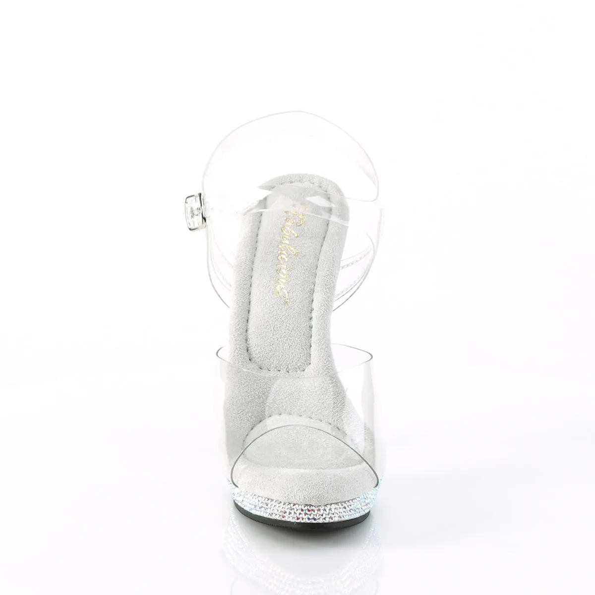 LIP-108DM Fabulicious 5" Lip Clear/Silver Multi Sexy Shoes (High Heels)