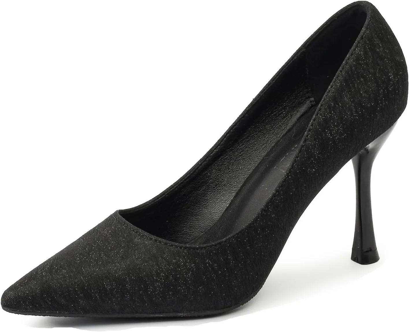 LizFoYa Women's Pumps Shoes Pointed Toe Glitter Stiletto Wedding Evening Party Dress High Heels
