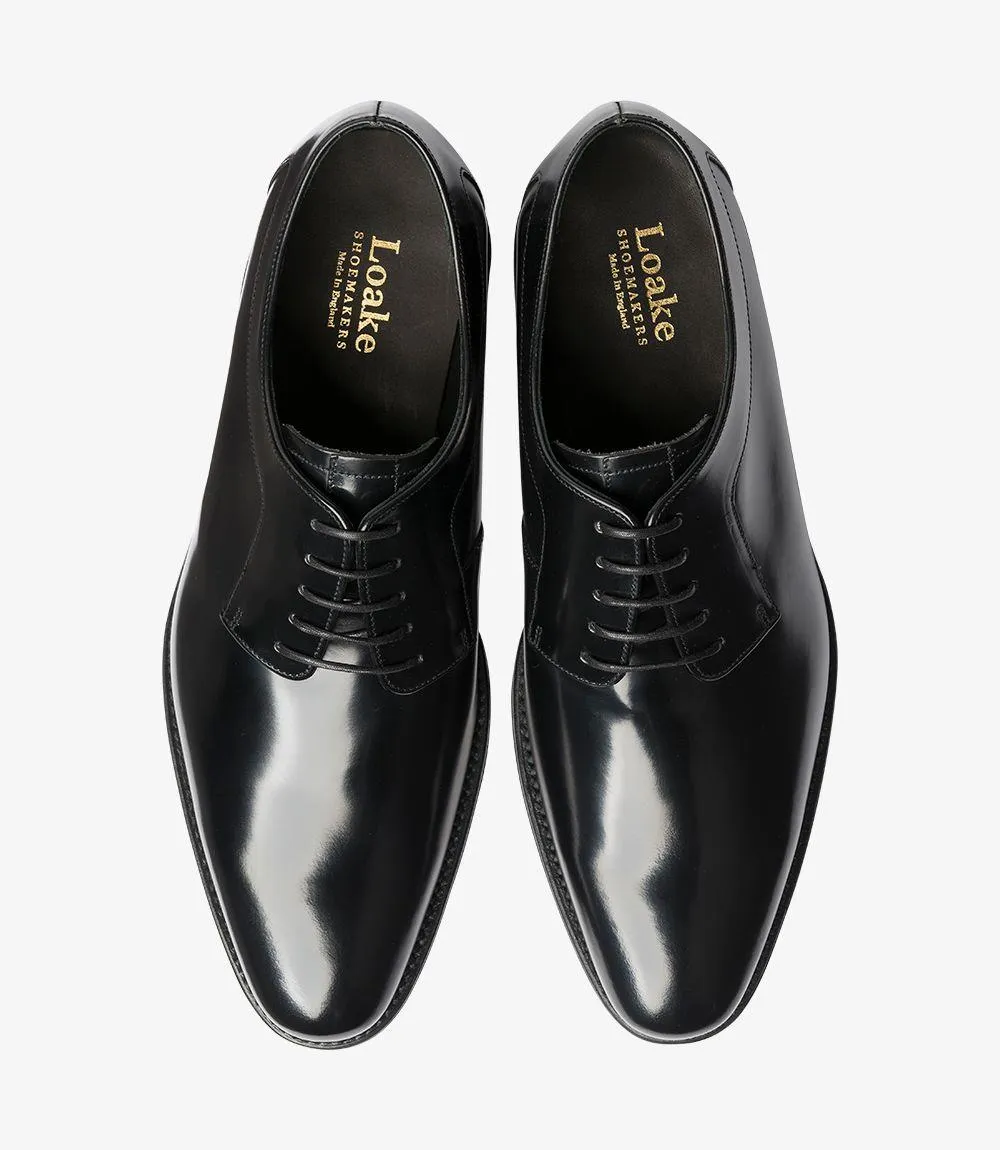 LOAKE NEO-DIS BLACK DERBY LEATHER SOLE F-MEDIUM