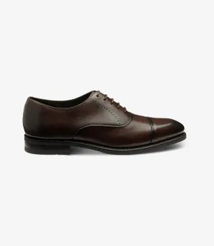 LOAKE PHOENIX DARK BROWN OXFORD TOE CAP RUBBER SOLE F-MEDIUM
