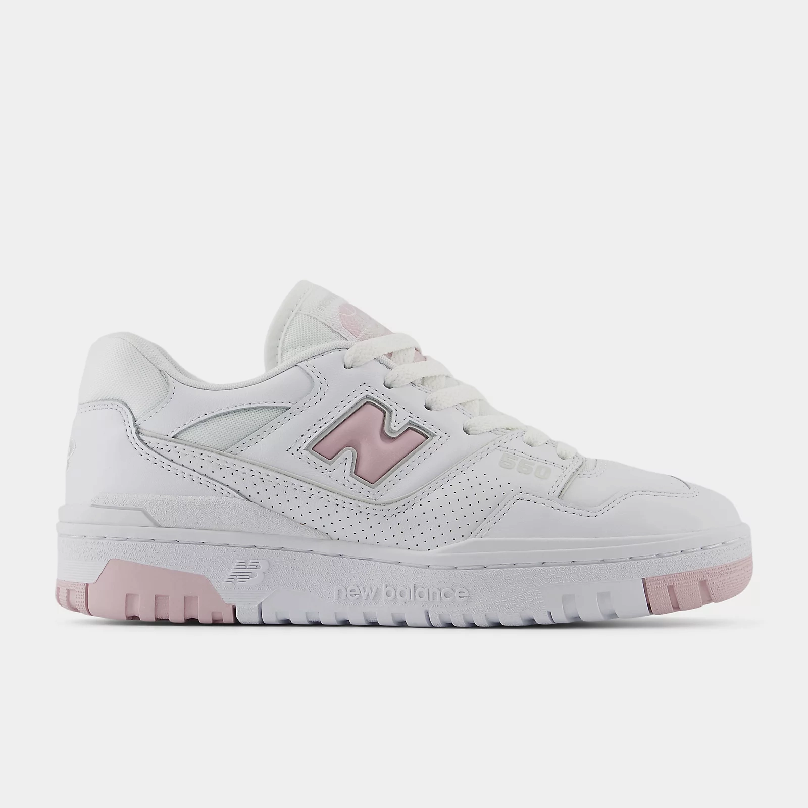 Women's New Balance 550 'White/Twilight Haze' Tensile Heel Pull Tab Sneaker Fashion