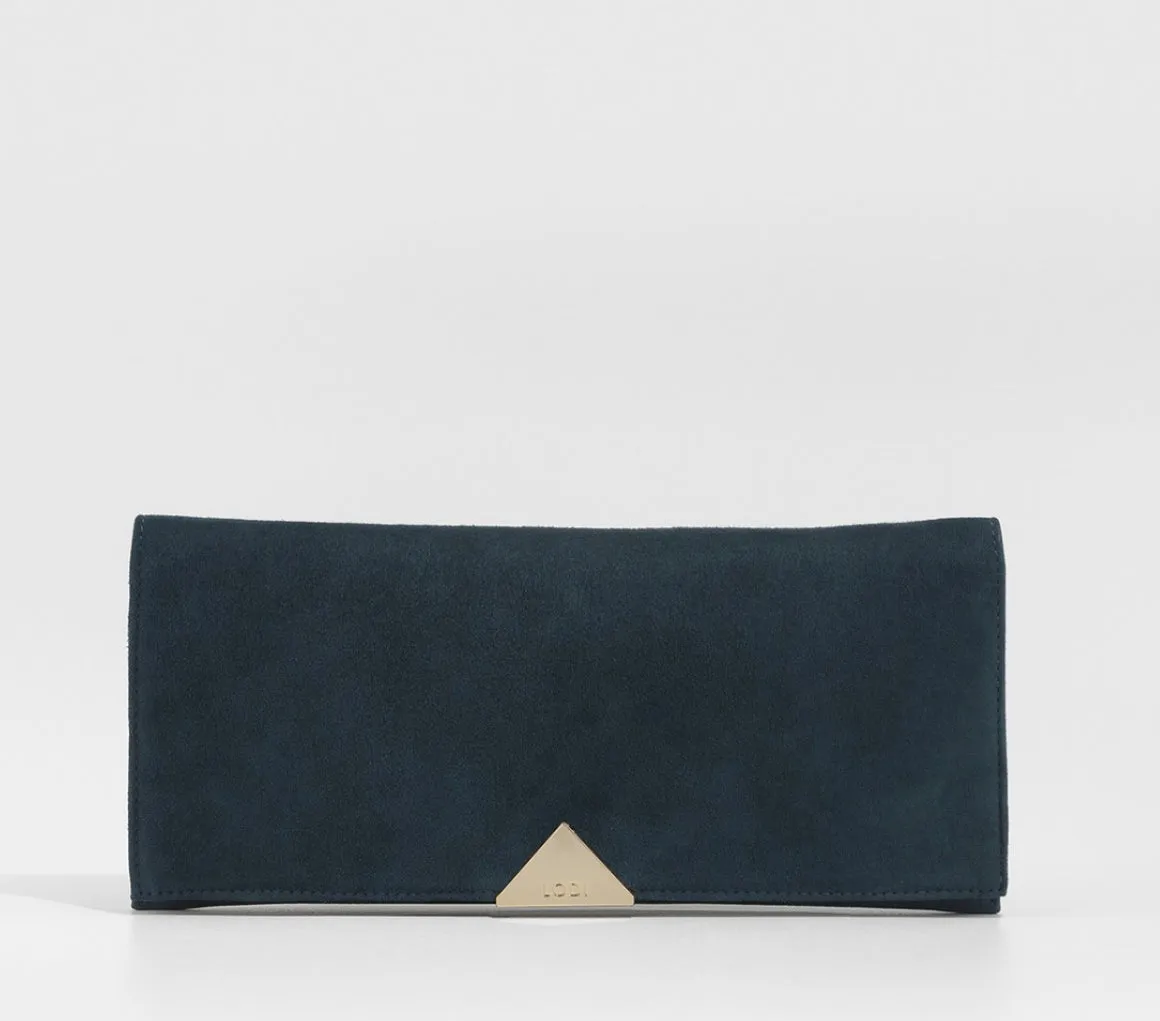 Lodi - Juco Navy Suede Kitten Heel Slingback*