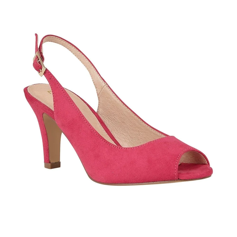 Lotus Zaria FUSCHIA Faux Suede Dress Shoe