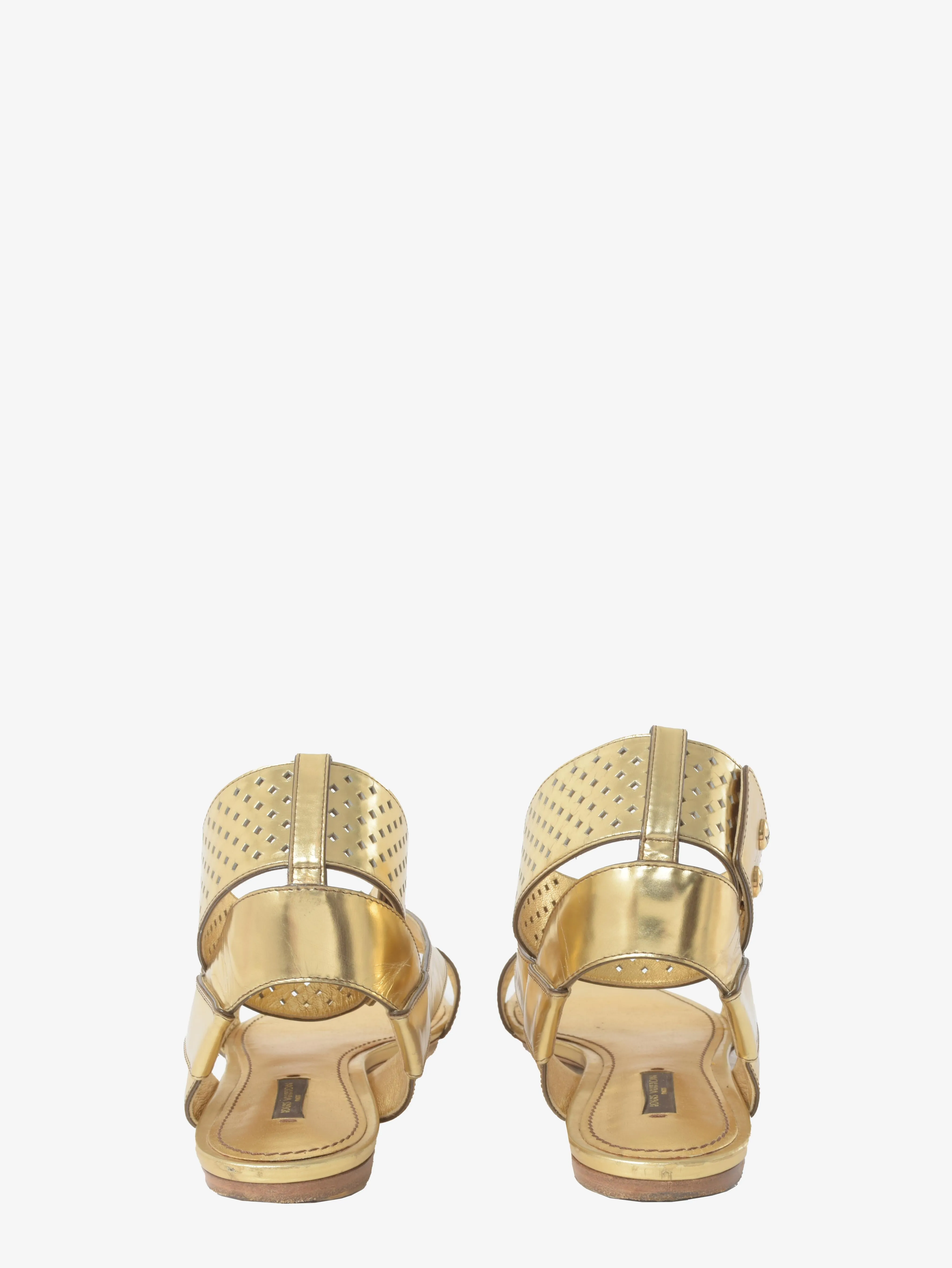 Louis Vuitton Gold Sandals