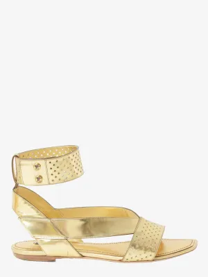 Louis Vuitton Gold Sandals