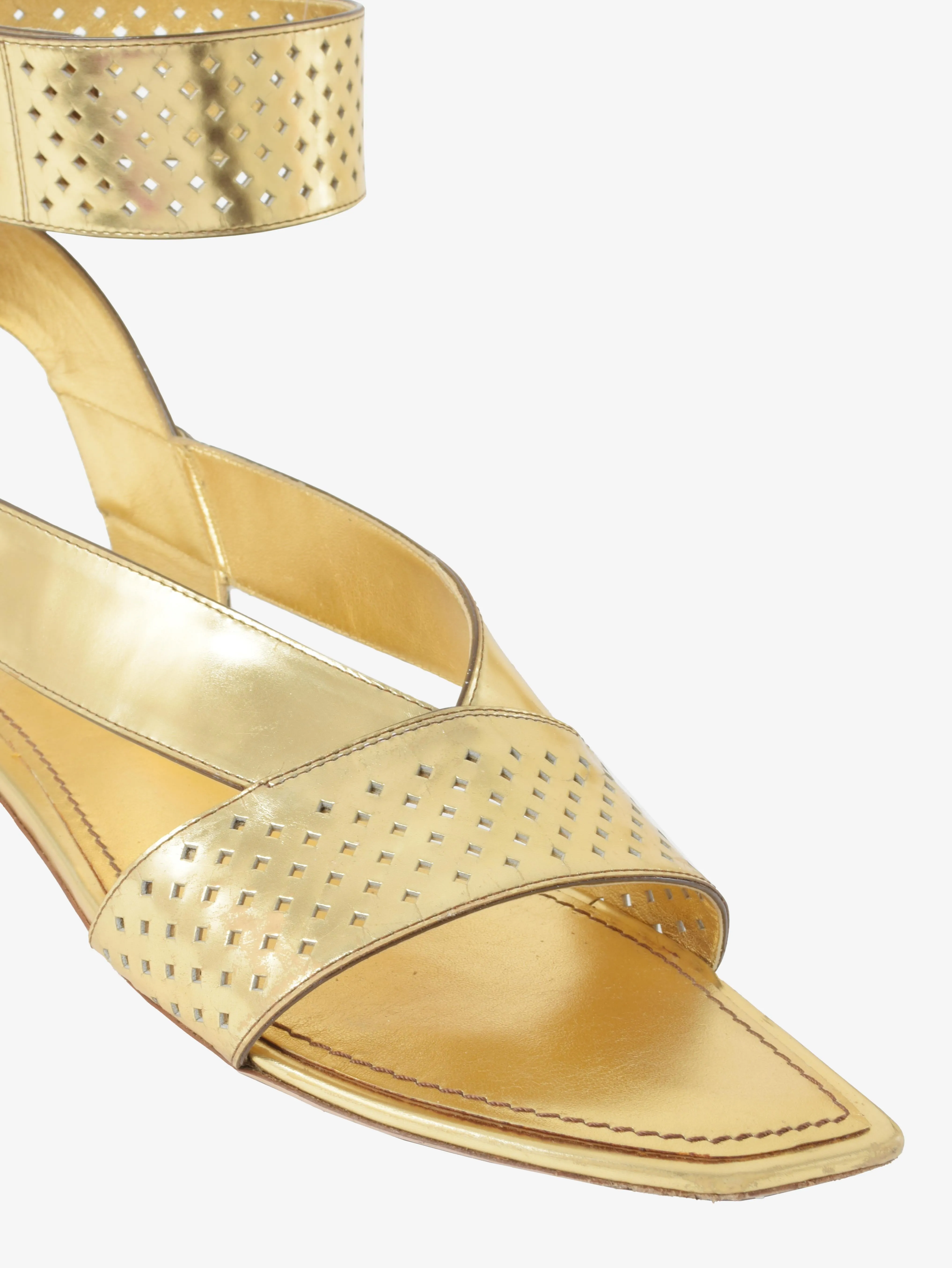 Louis Vuitton Gold Sandals