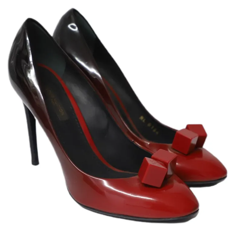 Louis Vuitton Gossip Ombre Pumps in Red Patent Leather