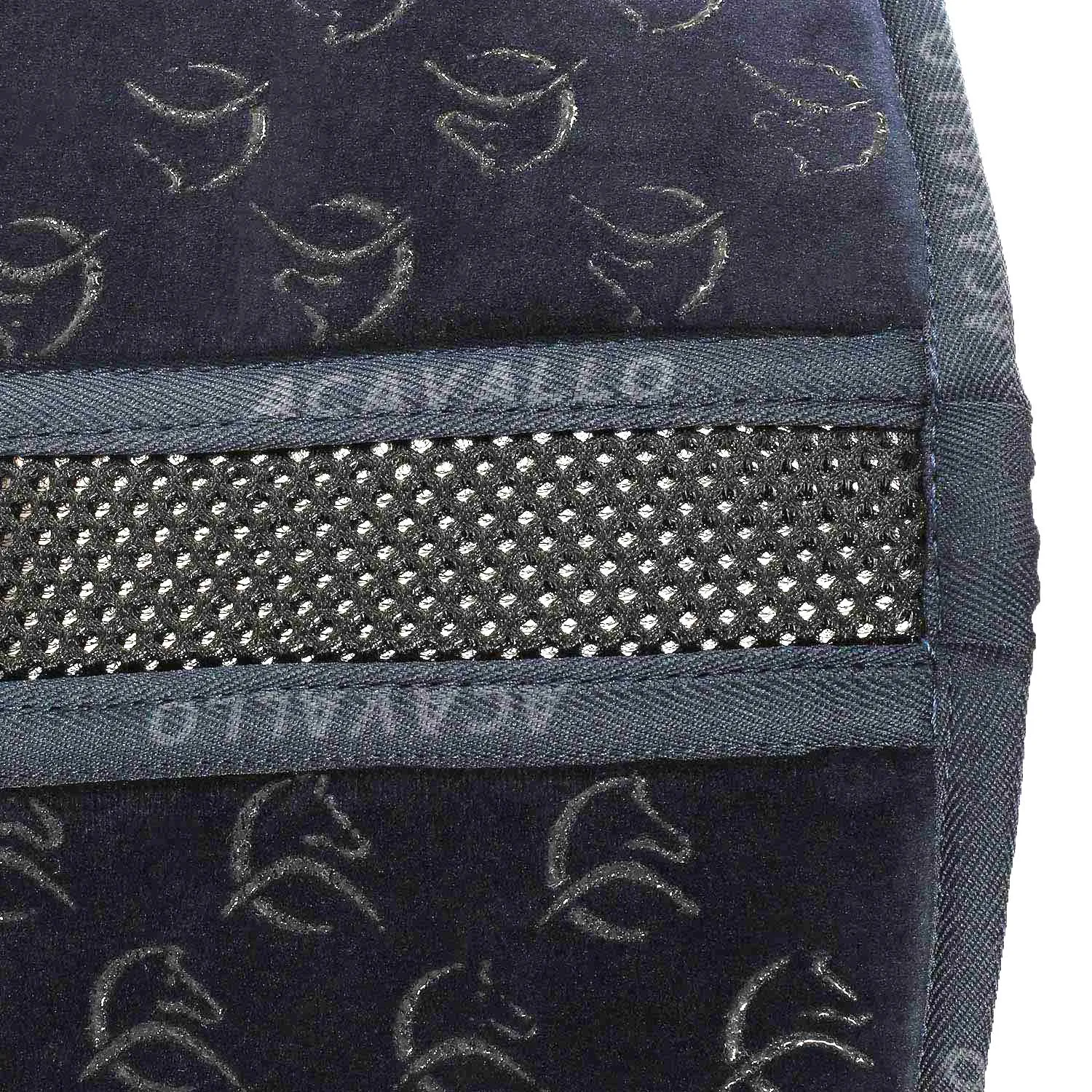 Louvre Memory Foam Dressage Half Pad with Shaped Wither and 3D Spacer Spine