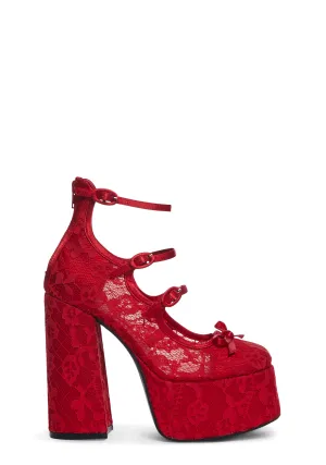 Love Smiling Melody Platform Heels