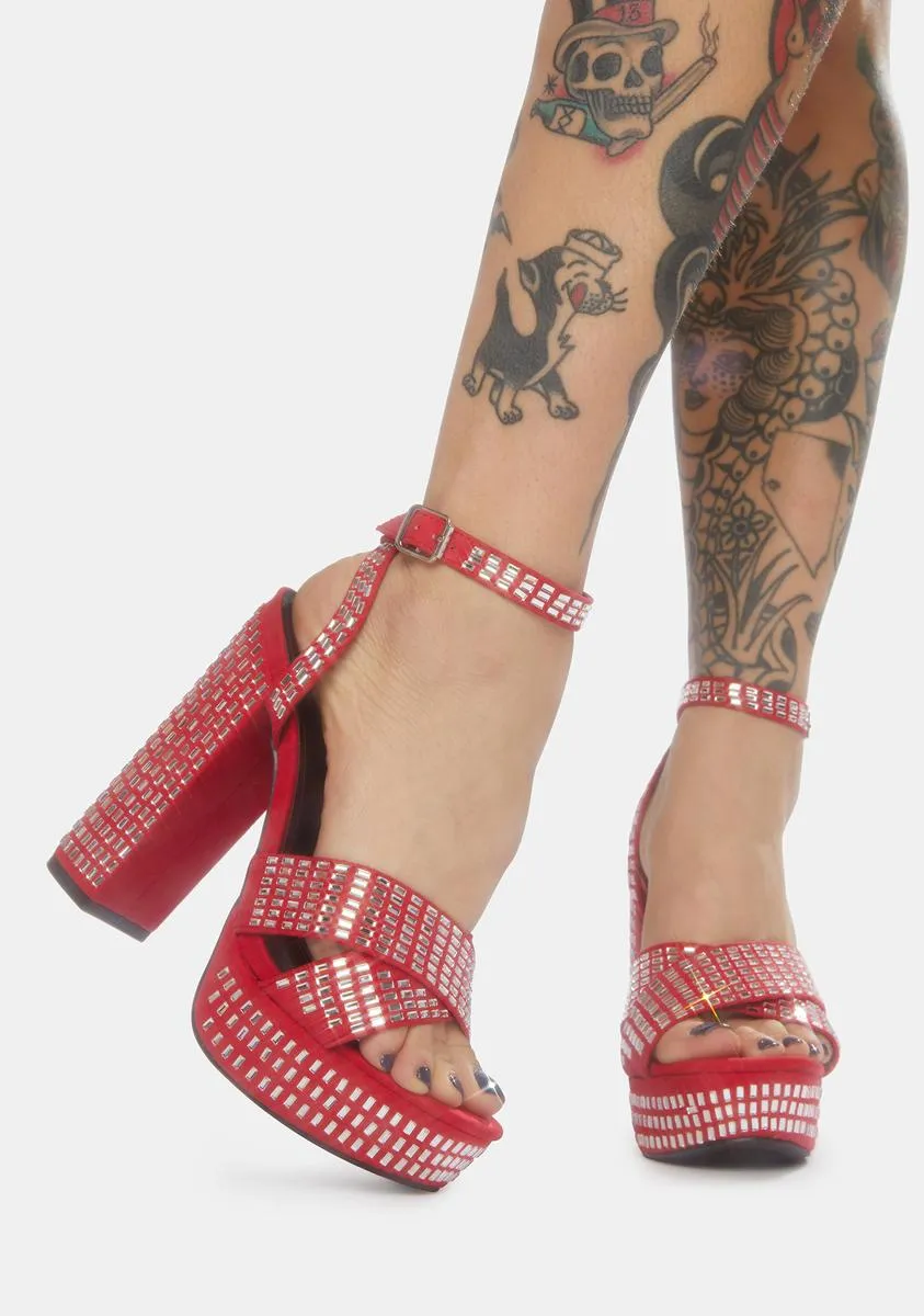 Love Well Spent Sparkle Platform Heels