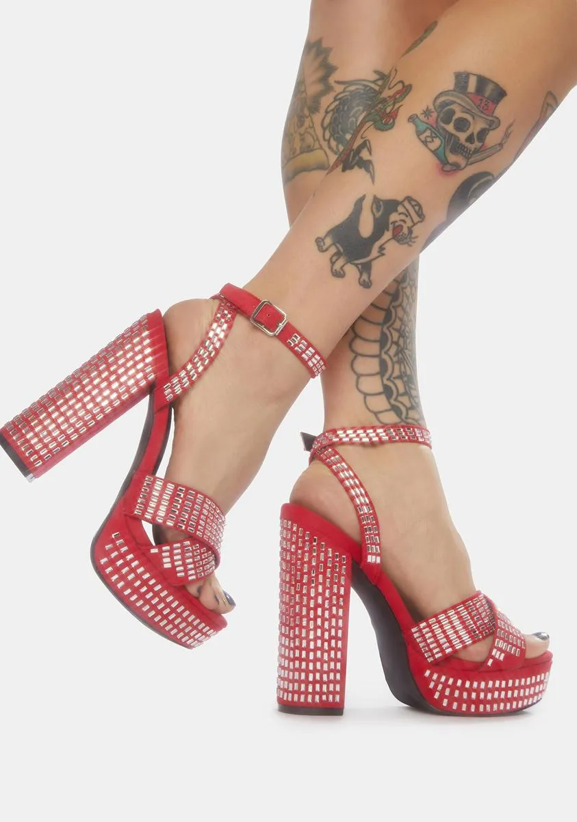 Love Well Spent Sparkle Platform Heels