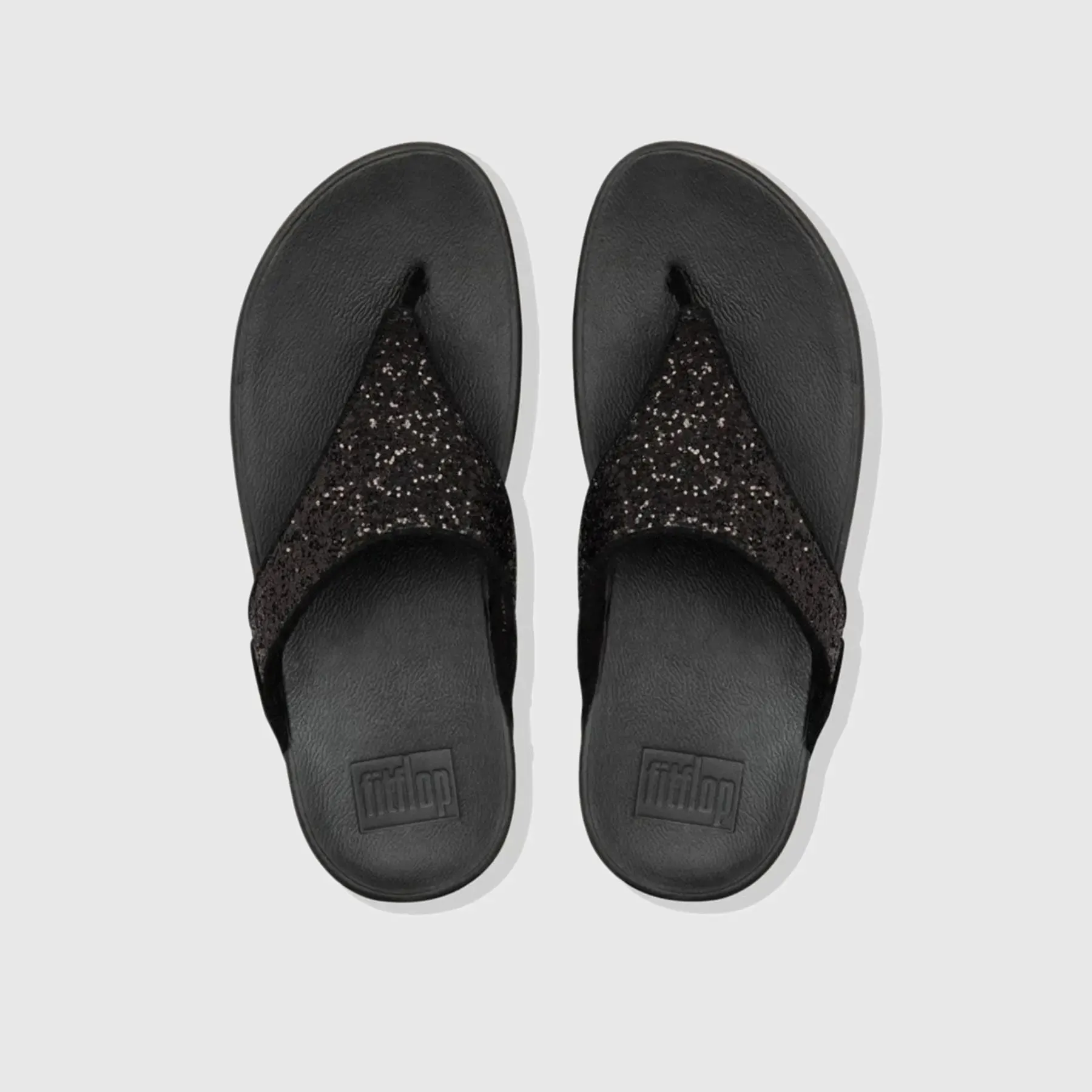 Lulu Glitter Black Comfort Sandals - X03-339