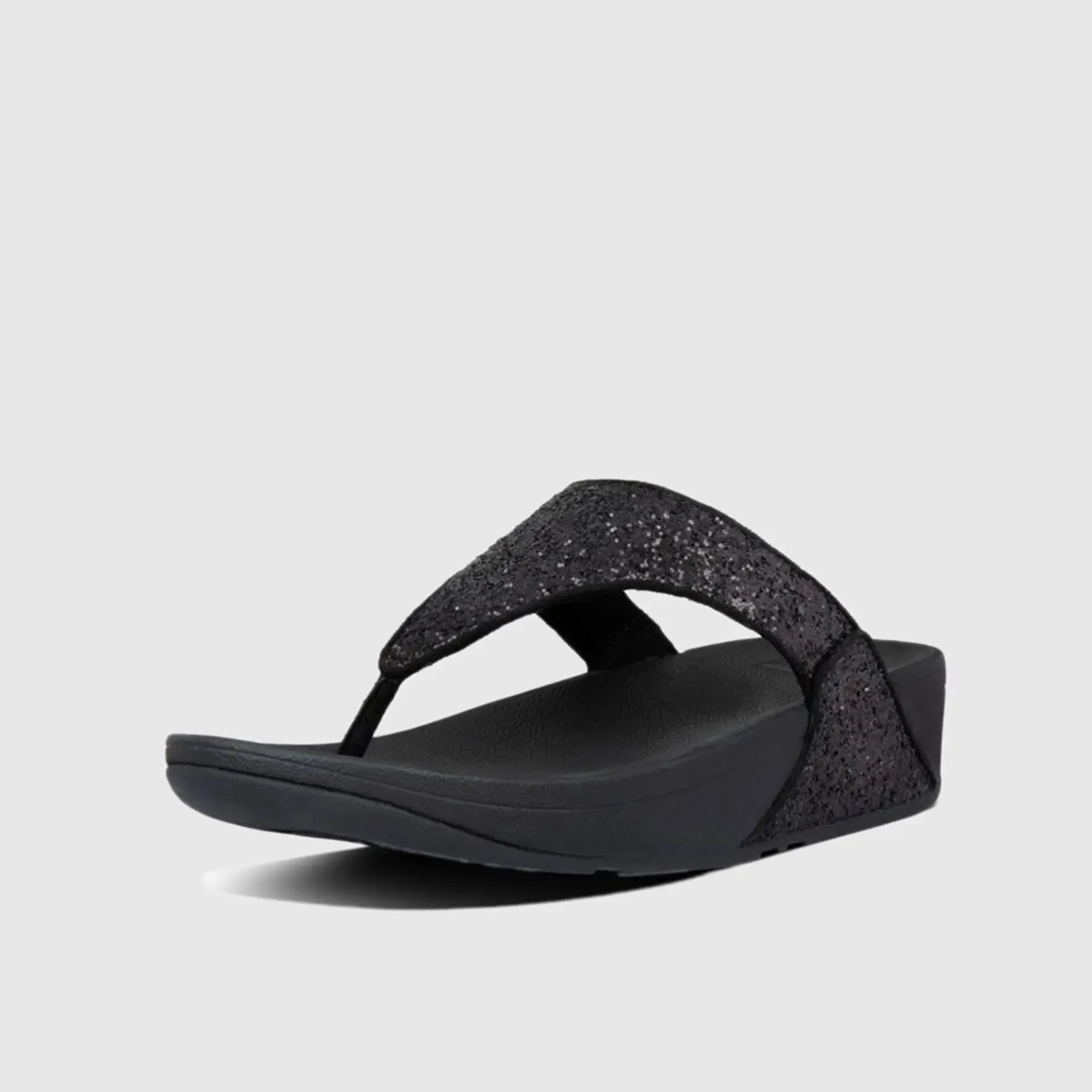 Lulu Glitter Black Comfort Sandals - X03-339