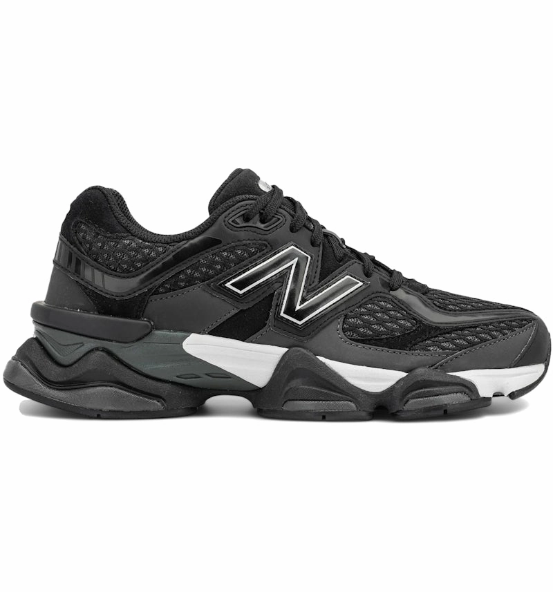 New Balance 9060Shoe Palace Black Silver Sneaker Performance Soft Soles