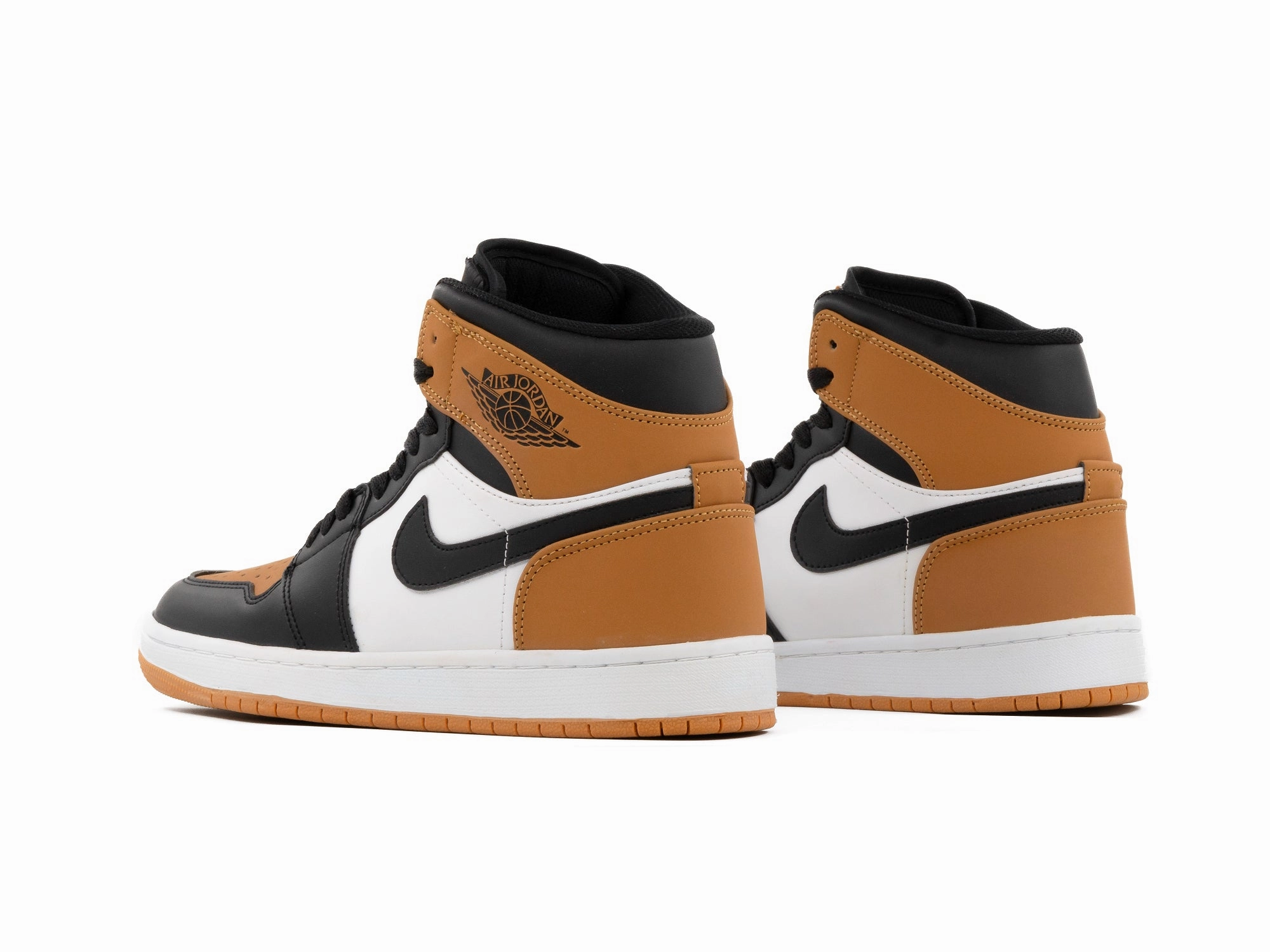 matte shoes men's sports shoes Tenis Retro 1 Negro Naranja Blanco