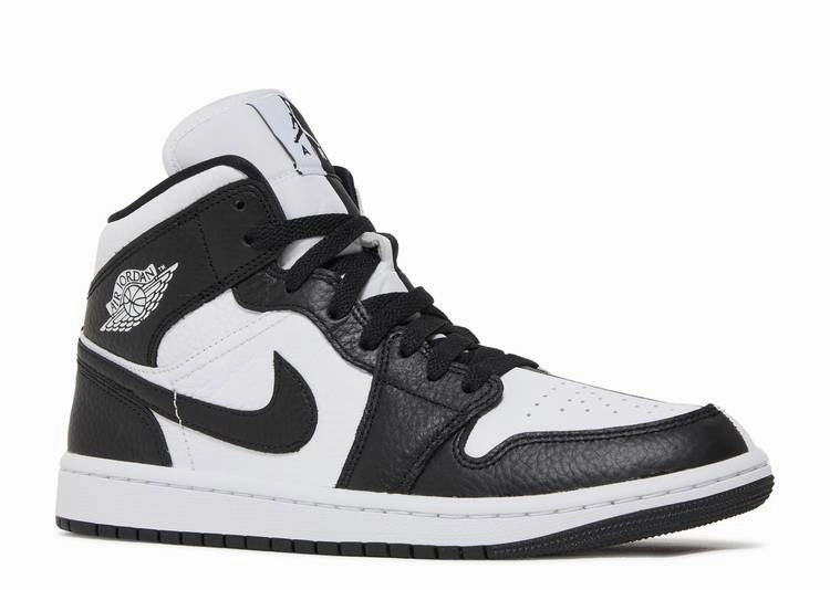 Recycled Material Options Jordan 1 Mid Homage Split Black White (W)