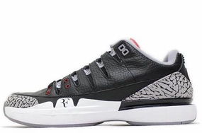 All-Weather Use Comfortable foot alignment Nike Zoom Vapour Air Jordan 3 ' Black Cement '